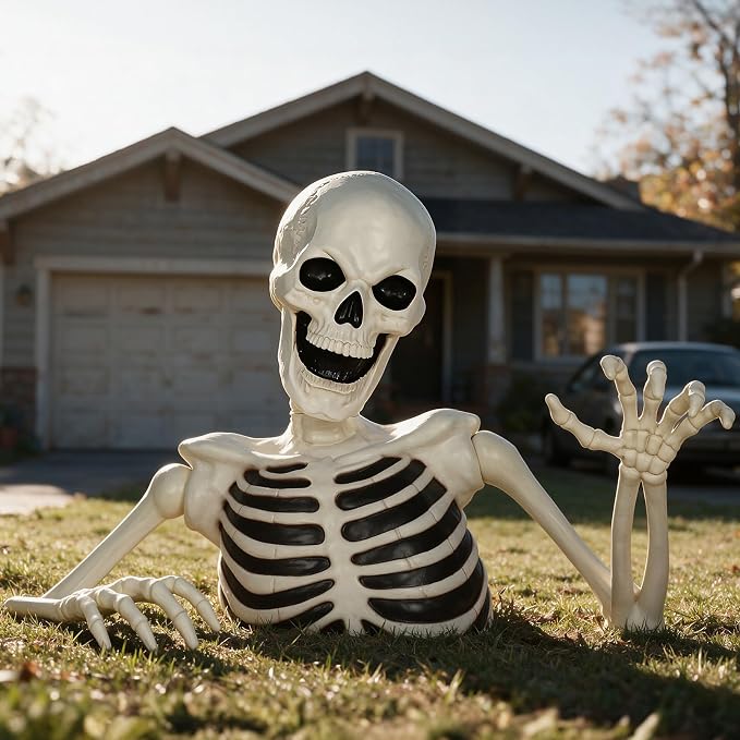 🎃 48" GIANT GROUND-BREAKING SKELETON 60% OFF — LIMITED HALLOWEEN SALE